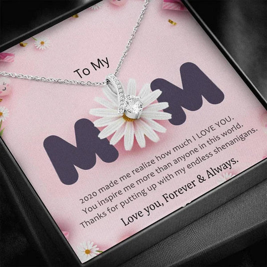 Best Gift For Mother - Ribbon Love Necklace
