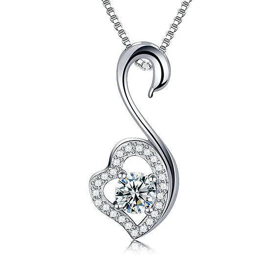 Swan 925 Pure Silver Necklace