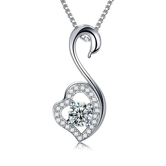 Swan 925 Pure Silver Necklace