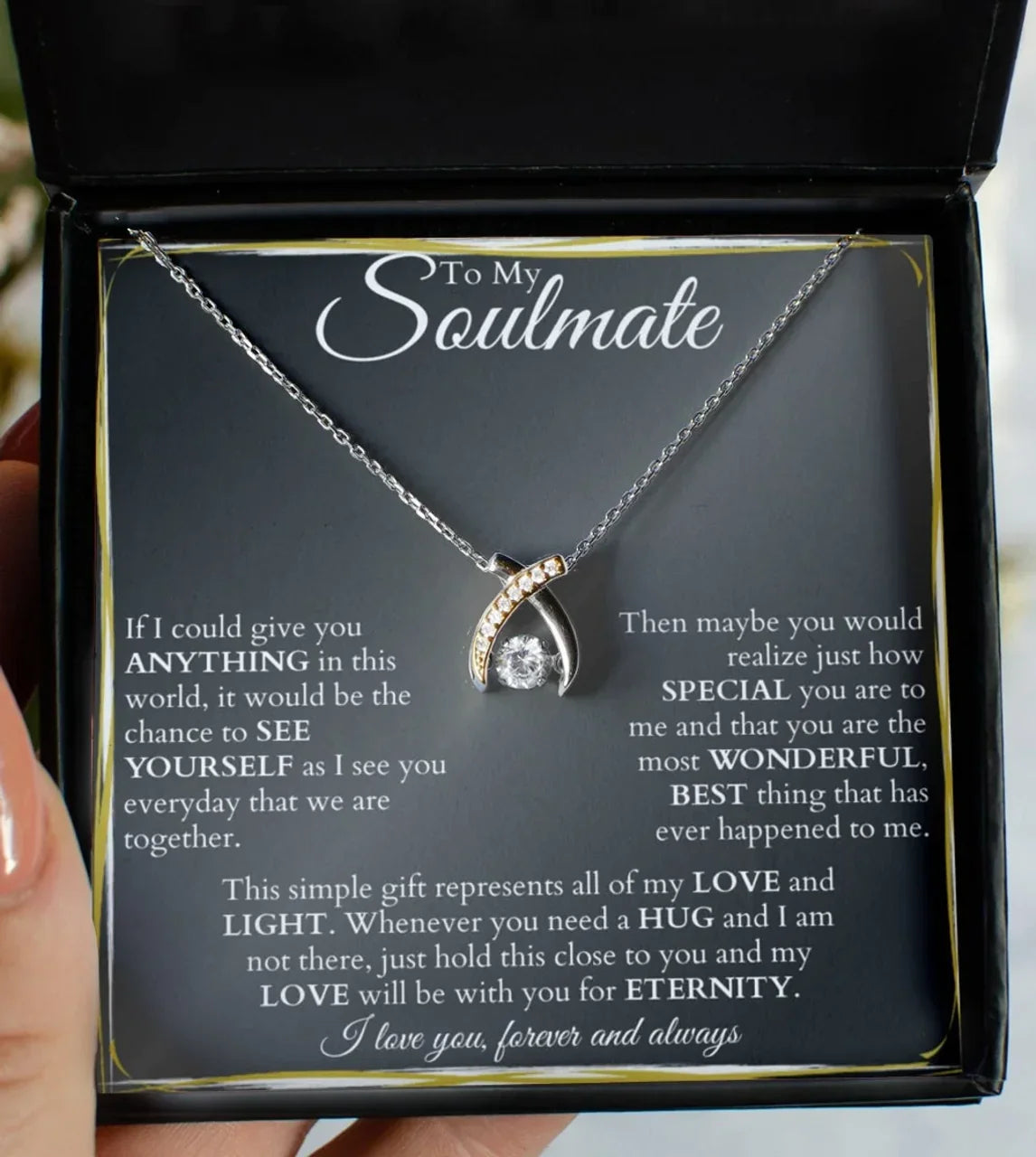 Special Gift To My Special One - Wishbone Necklace