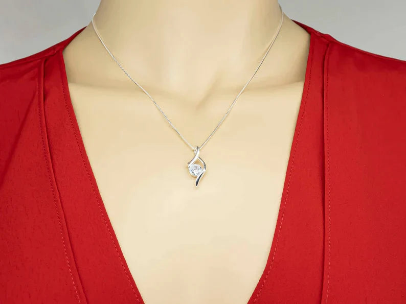 Special Gift For Daughter In Law - Curl $ Necklace