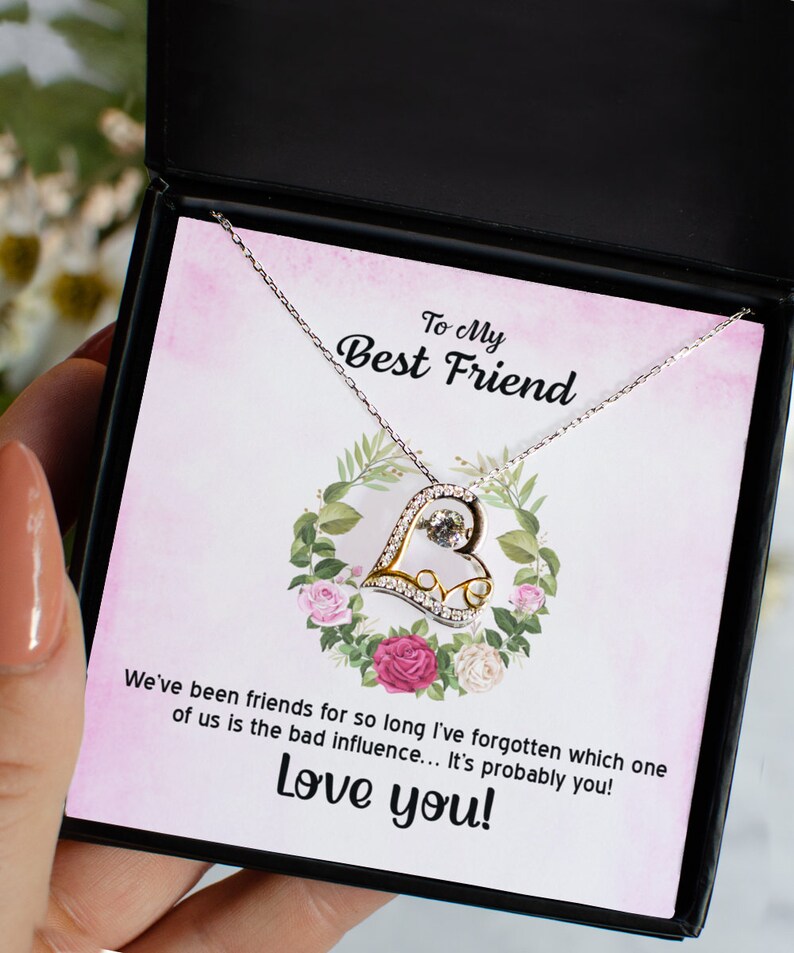 Beautiful Gift To My Buddy - Love Heart Necklace