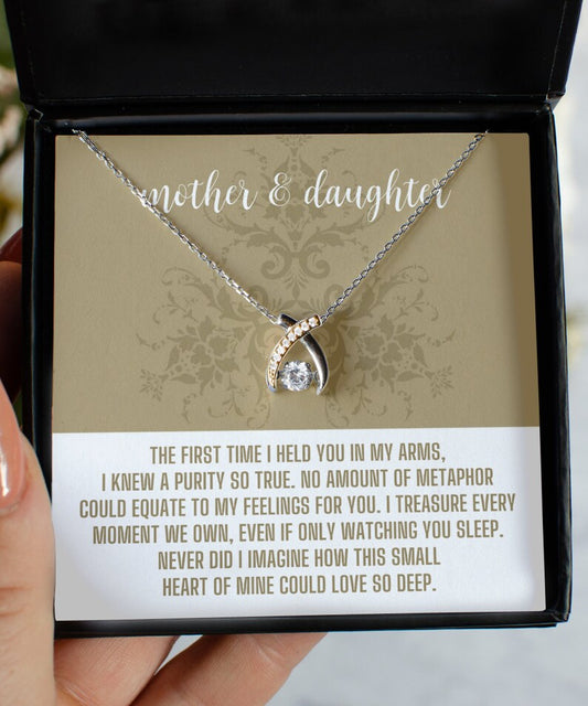 Special Gift For Mother & Daughter - Wishbone Necklace