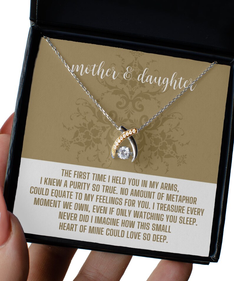Special Gift For Mother & Daughter - Wishbone Necklace