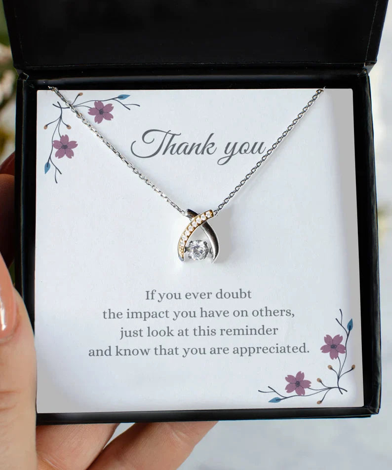 Thank You Gift For Everyone - Wishbone Necklace