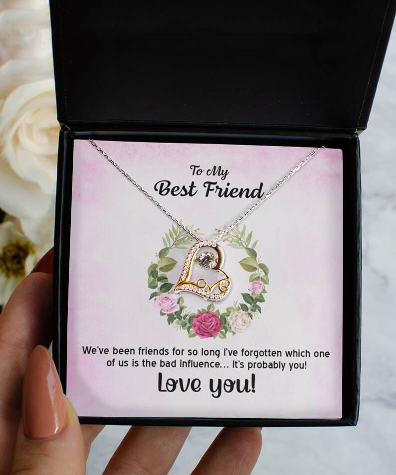 Beautiful Gift To My Buddy - Love Heart Necklace