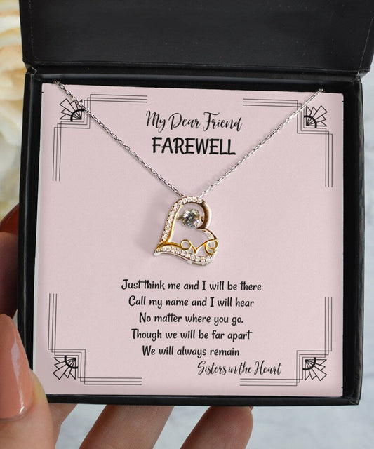For Forever Memories Beautiful Gift To My Best Friend - Love Heart Necklace