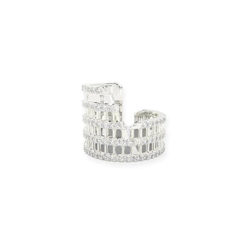 COLOSSEUM 925 Sterling Silver Ring - Adjustable Size