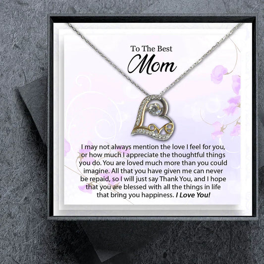 Beautiful Gift For Mother - Love Heart Necklace