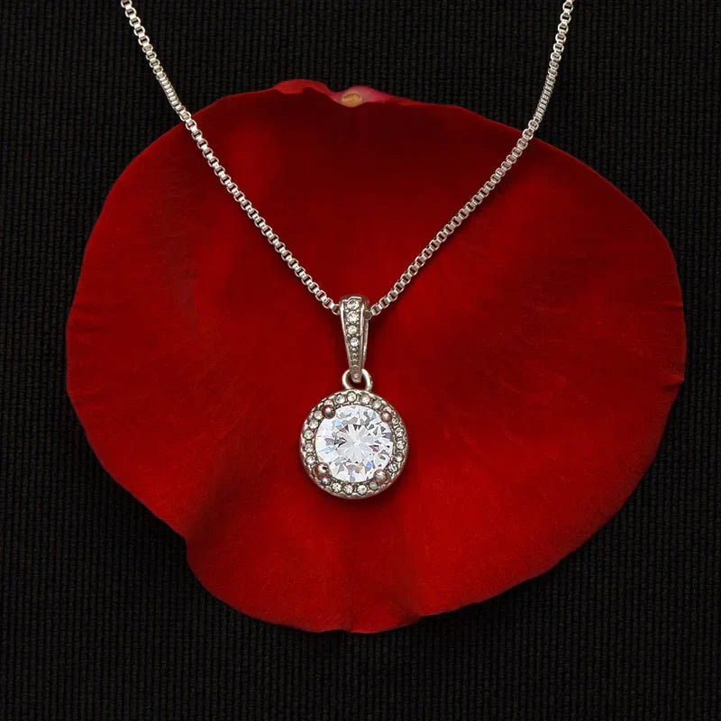 Drizzle Drop Pure Silver Necklace