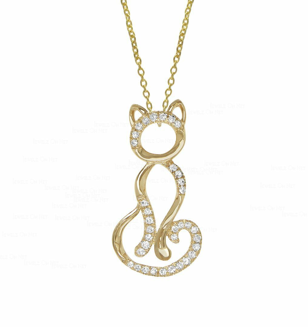 Charming Cat Silver Necklace
