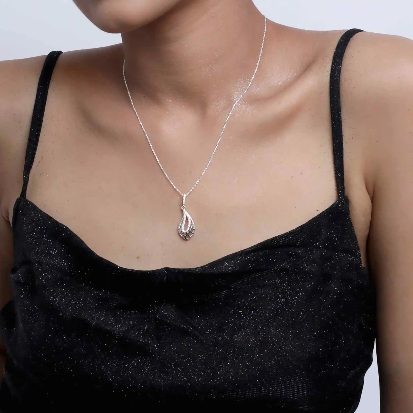 Kandle Drop 925 Silver Necklace