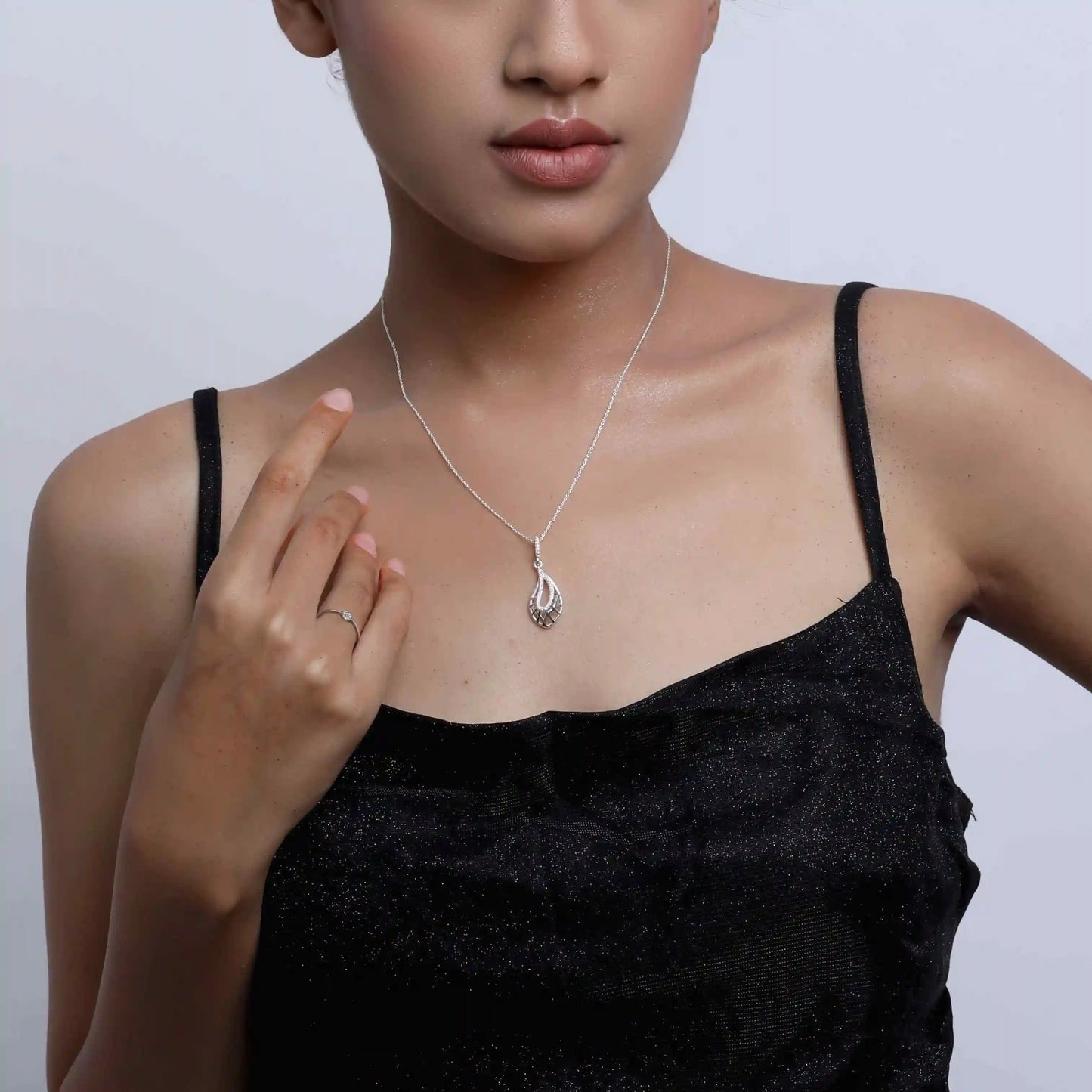 Kandle Drop 925 Silver Necklace