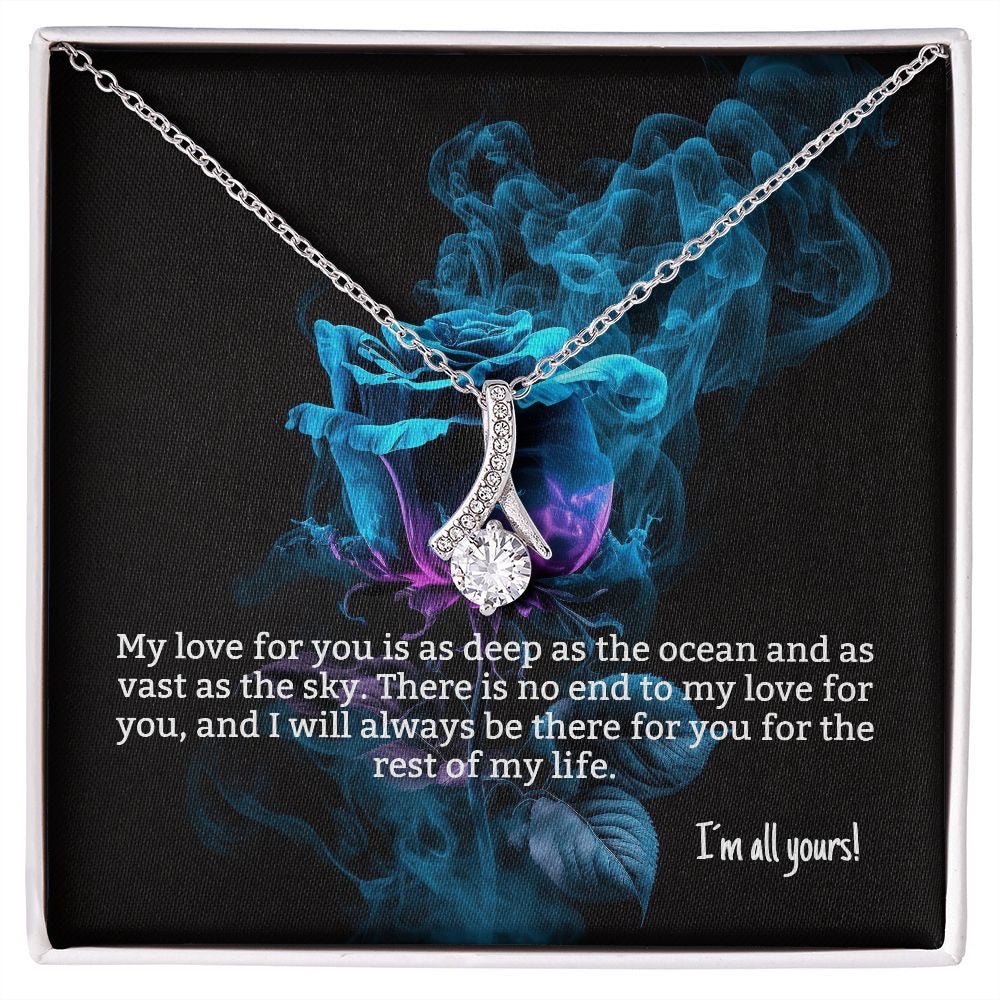 Unique Gift For My Love - Converse Solitaire Necklace