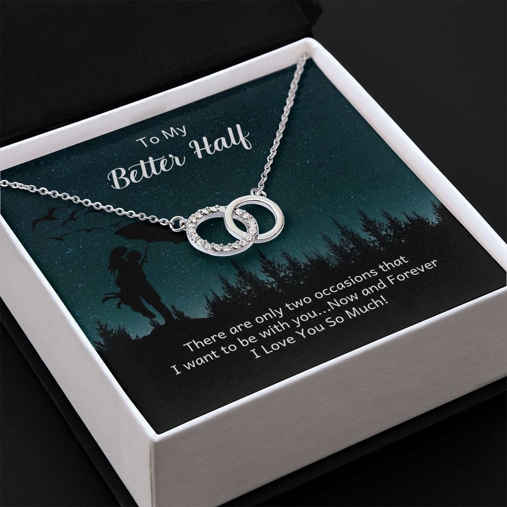 Unique Gift For My Better Half - Dual Circlet Necklace
