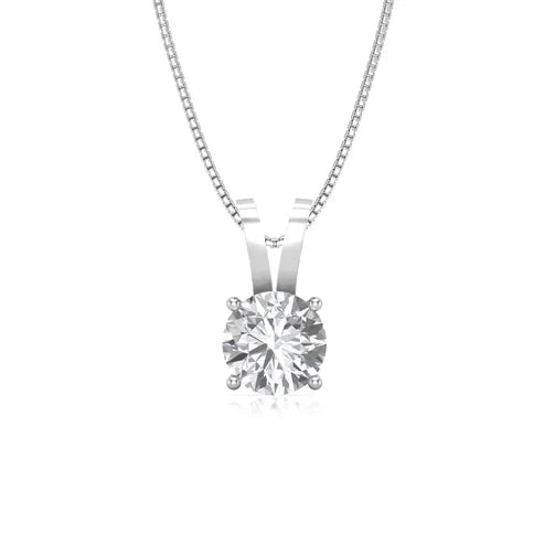 Classic Chic Solitaire Pendant - 925 Silver