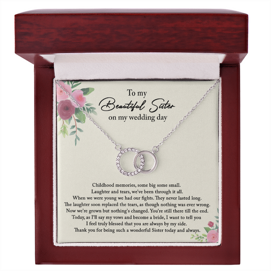 Heartfelt Gift For Sister - Dual Circlet Necklace
