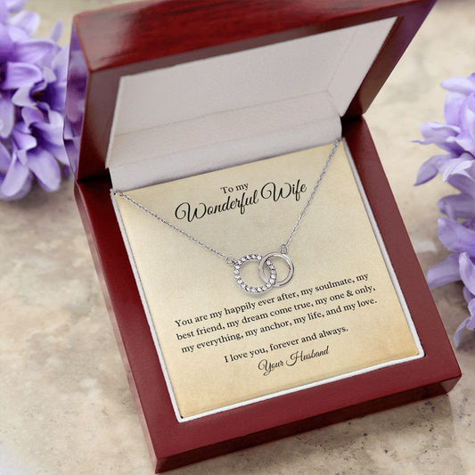 Most Romantic Gift For Your Wonderful Wife - Dual Circlet Necklace