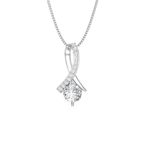Converse Solitaire Pendant - 925 Silver