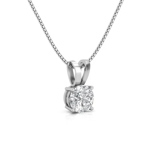 Classic Chic Solitaire Pendant - 925 Silver