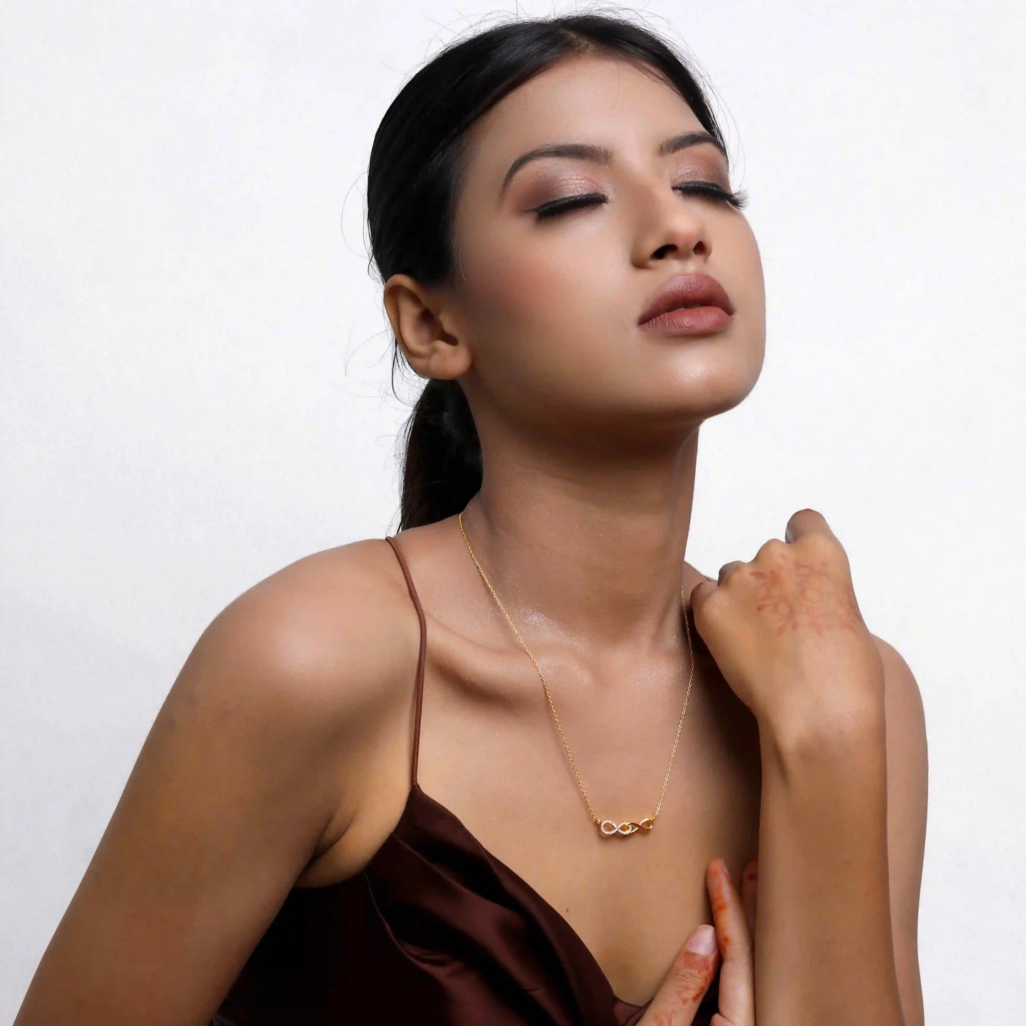 Dual Infinity 925 Silver Necklace