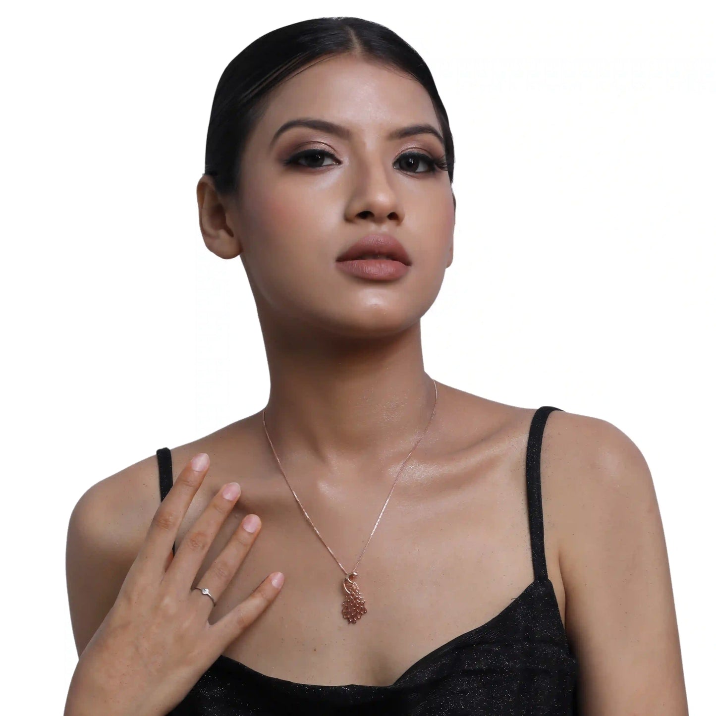 Charming Peacock 925 Silver Necklace