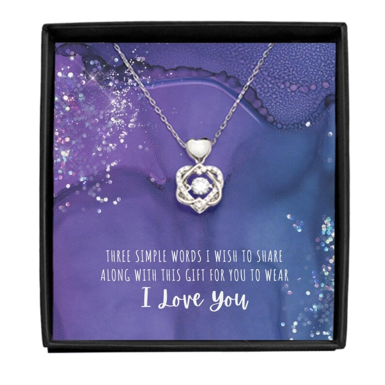 Beautiful Gift For My Love - Dancing Heart Necklace