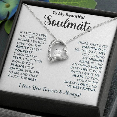 Most Special Gift for Soulmate - Pure Silver Necklace Gift