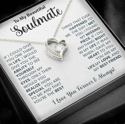 Most Special Gift for Soulmate - Pure Silver Necklace Gift