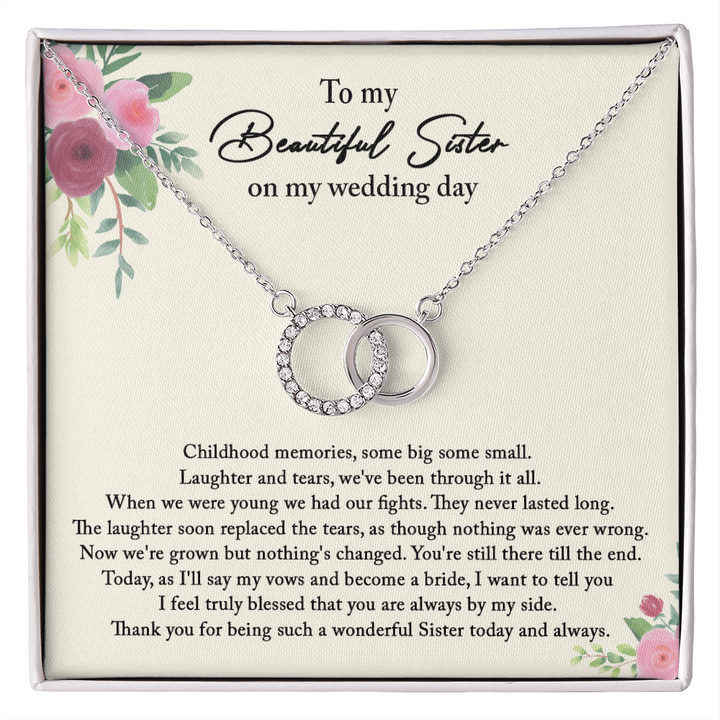 Heartfelt Gift For Sister - Dual Circlet Necklace