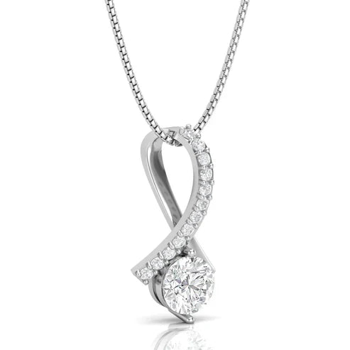 Converse Solitaire Pendant - 925 Silver