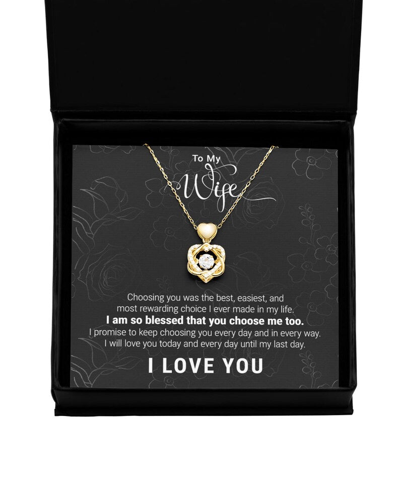 Beautiful Gift To My Lovely Wife - Dancing Heart Necklace