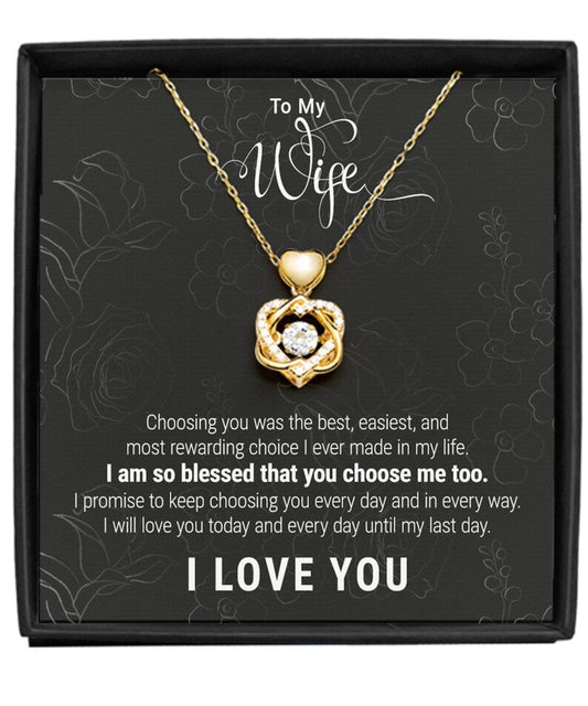Beautiful Gift To My Lovely Wife - Dancing Heart Necklace