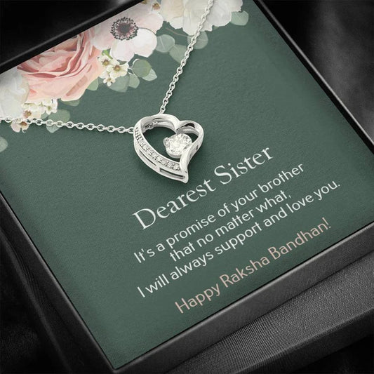 Surprise Rakhi Gift For Sister - 925 Sterling Silver Necklace