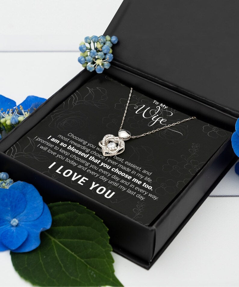 Beautiful Gift To My Lovely Wife - Dancing Heart Necklace