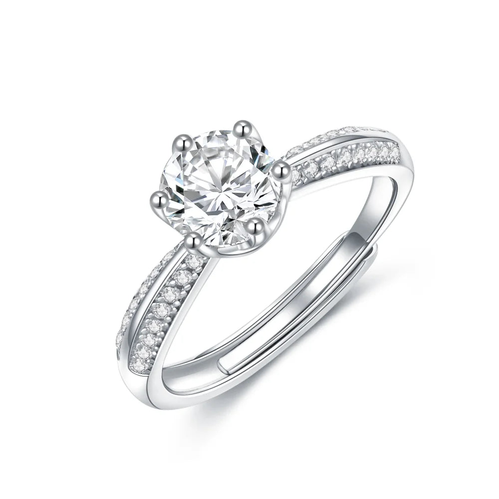 925 Sterling Silver Proposal Ring - Adjustable Size