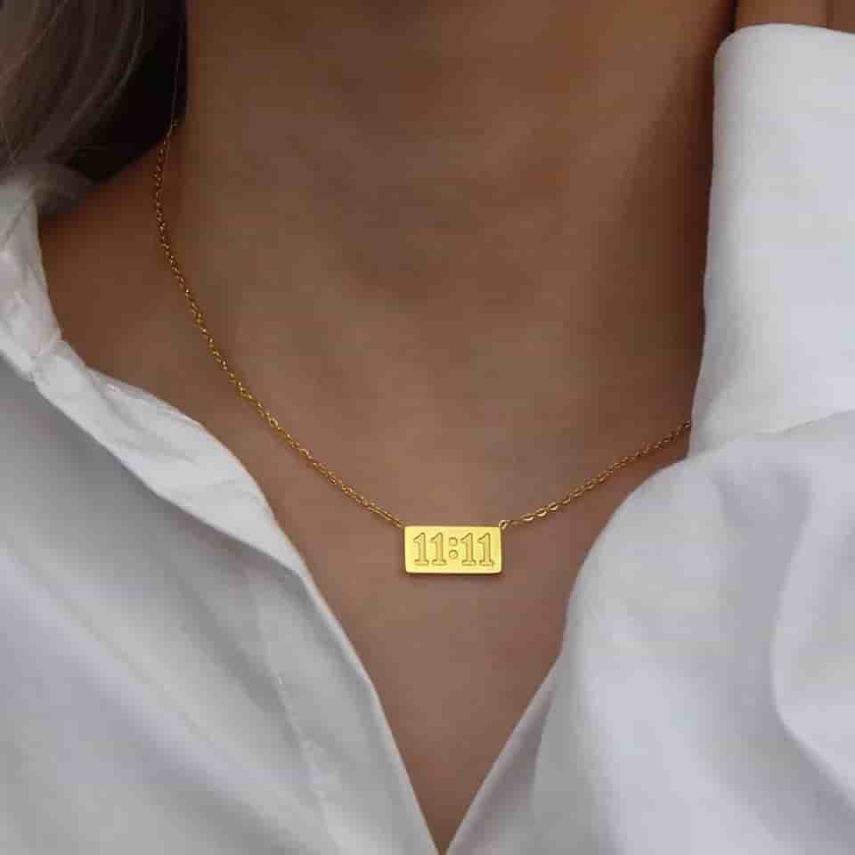 Amazing Gift for Soulmate 1111 Angel Number 925 Silver Necklace