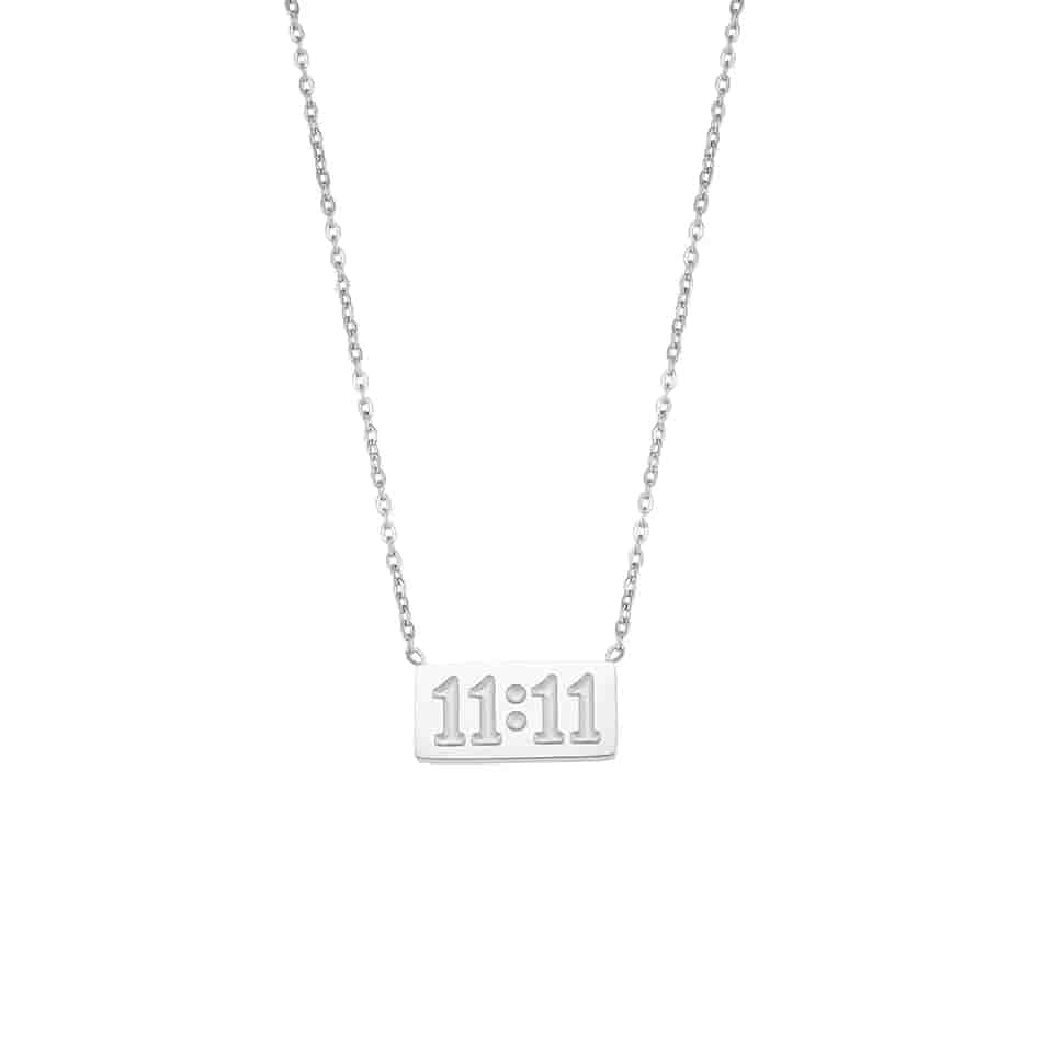 Amazing Gift for Soulmate 1111 Angel Number 925 Silver Necklace