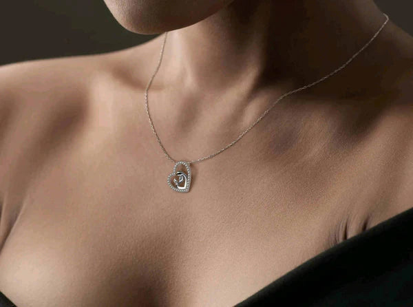 Amazing Gift for Mom to be - Mom & Baby Pure Silver Necklace Gift Set