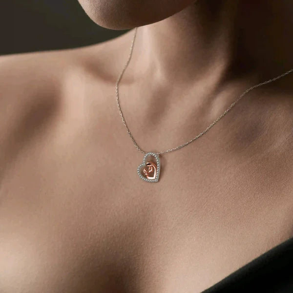 Amazing Gift for Mom to be - Mom & Baby Pure Silver Necklace Gift Set
