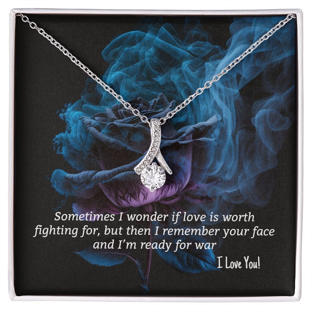 Unique Gift For My Love - Converse Solitaire Necklace