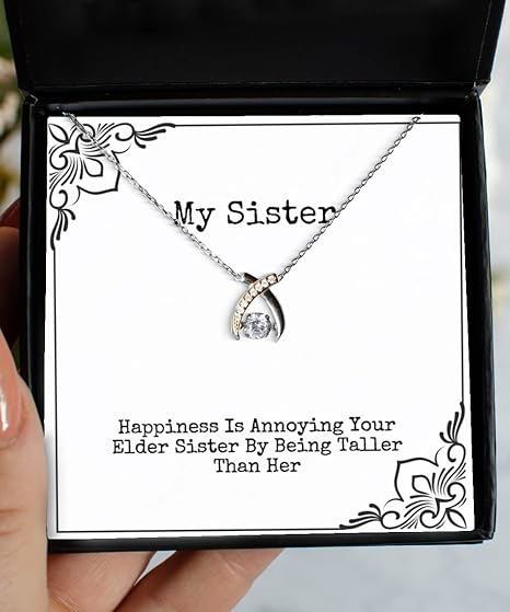 Beautiful Gift For My Blood Sister - Wishbone Necklace
