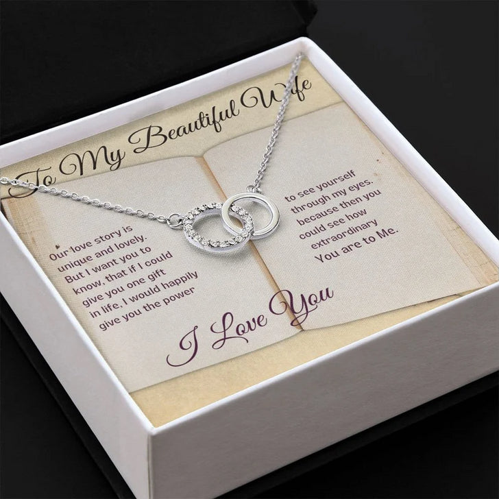 Special Gift For Your Hardworking Wife - Dual Circlet Necklace