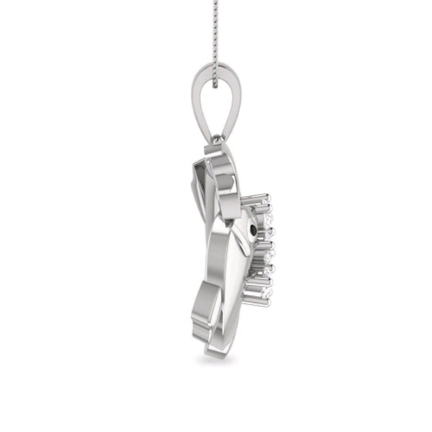 Charming Dolphin Silver Necklace