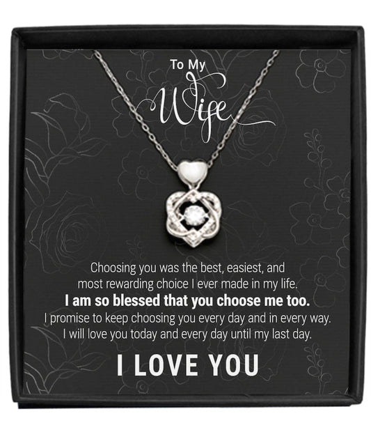 Beautiful Gift To My Lovely Wife - Dancing Heart Necklace