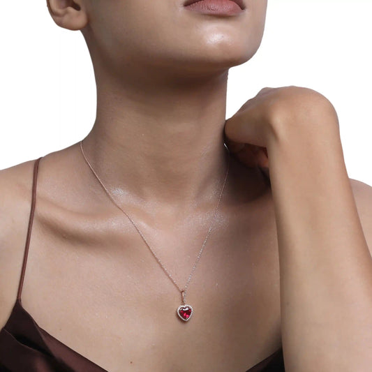 Teddy Box with Cute 925 Silver Necklace