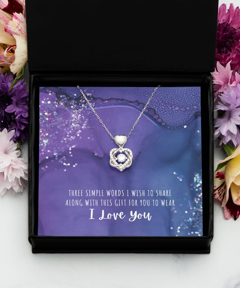 Beautiful Gift For My Love - Dancing Heart Necklace