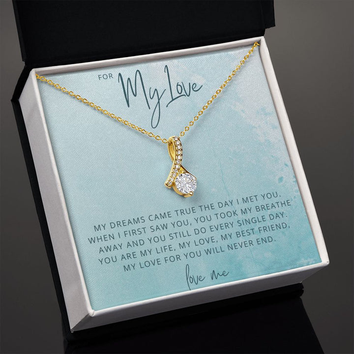 Unique Gift For My Love - Converse solitaire Necklace