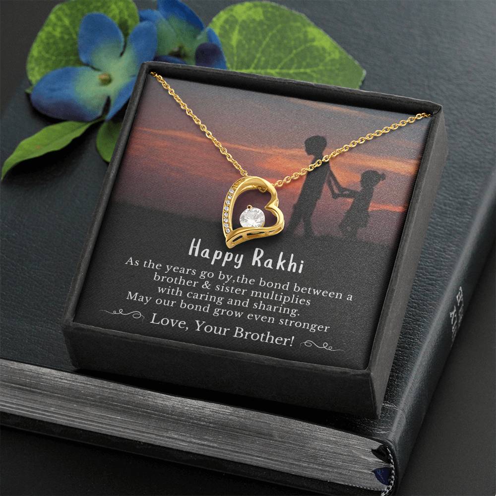 Best Rakhi Gift For Younger Sister - 925 Sterling Silver Necklace Gift
