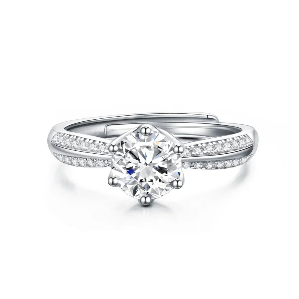925 Sterling Silver Proposal Ring - Adjustable Size
